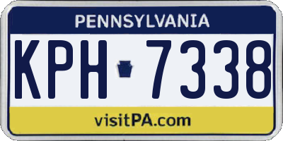 PA license plate KPH7338