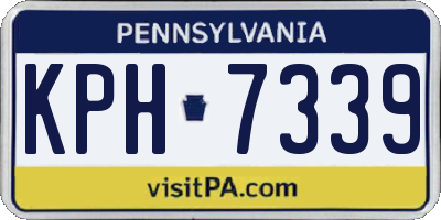PA license plate KPH7339