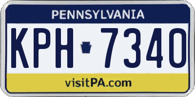 PA license plate KPH7340