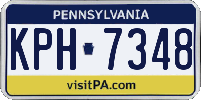 PA license plate KPH7348