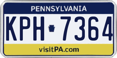PA license plate KPH7364