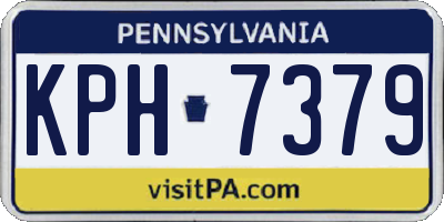 PA license plate KPH7379