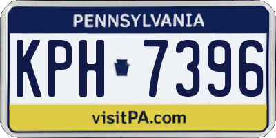 PA license plate KPH7396