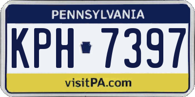 PA license plate KPH7397