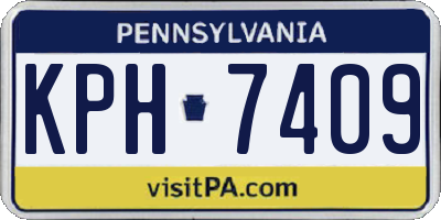 PA license plate KPH7409