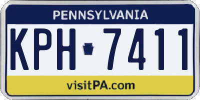 PA license plate KPH7411
