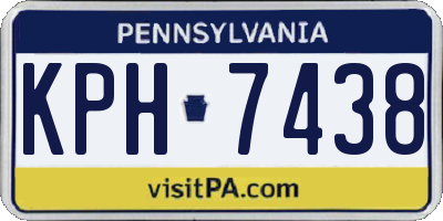 PA license plate KPH7438