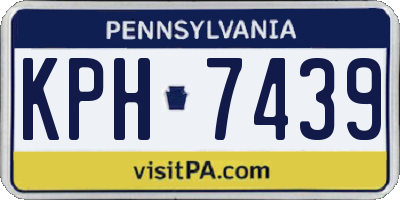 PA license plate KPH7439