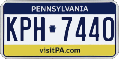 PA license plate KPH7440