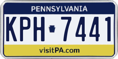 PA license plate KPH7441