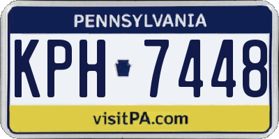 PA license plate KPH7448