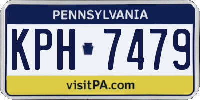 PA license plate KPH7479