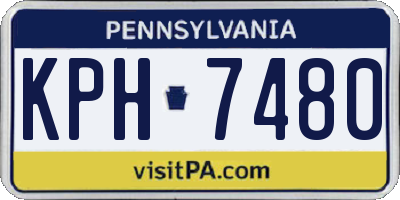 PA license plate KPH7480