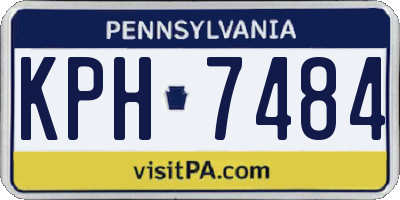 PA license plate KPH7484