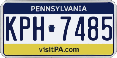 PA license plate KPH7485