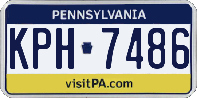 PA license plate KPH7486