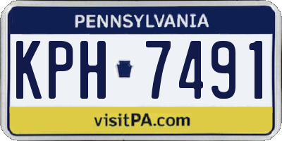 PA license plate KPH7491