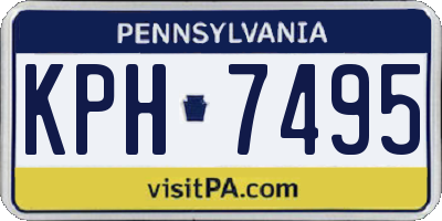 PA license plate KPH7495