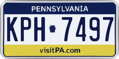PA license plate KPH7497
