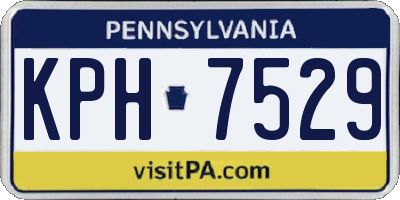 PA license plate KPH7529