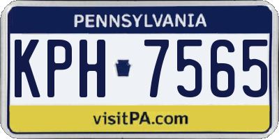 PA license plate KPH7565