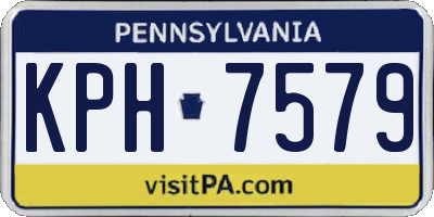 PA license plate KPH7579