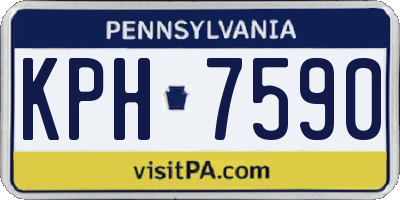 PA license plate KPH7590