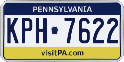 PA license plate KPH7622