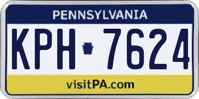 PA license plate KPH7624