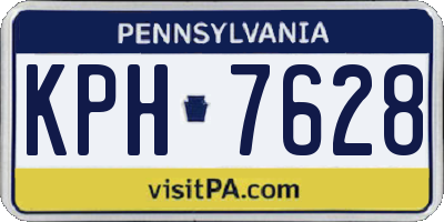 PA license plate KPH7628