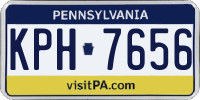 PA license plate KPH7656
