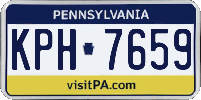 PA license plate KPH7659