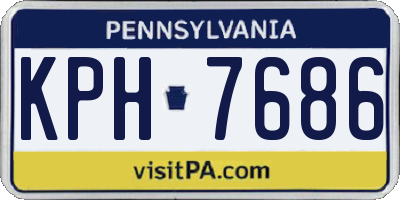 PA license plate KPH7686