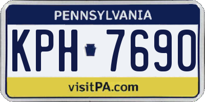 PA license plate KPH7690
