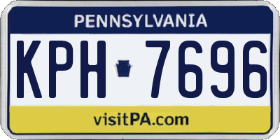 PA license plate KPH7696