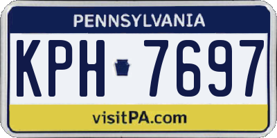 PA license plate KPH7697