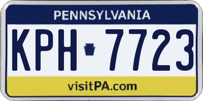 PA license plate KPH7723