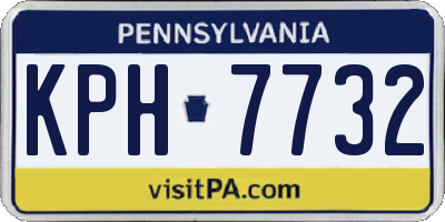 PA license plate KPH7732