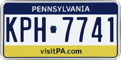 PA license plate KPH7741