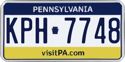 PA license plate KPH7748
