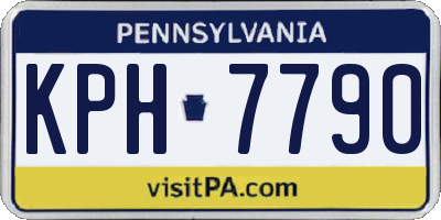 PA license plate KPH7790