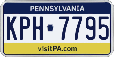 PA license plate KPH7795