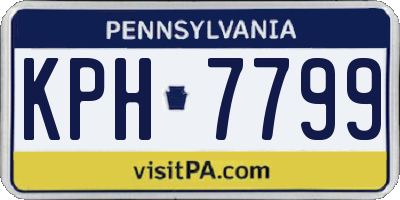 PA license plate KPH7799