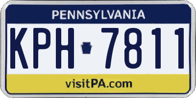 PA license plate KPH7811