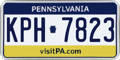 PA license plate KPH7823