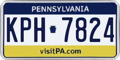PA license plate KPH7824