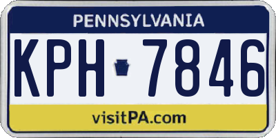 PA license plate KPH7846