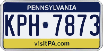 PA license plate KPH7873