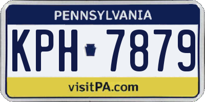 PA license plate KPH7879