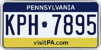 PA license plate KPH7895